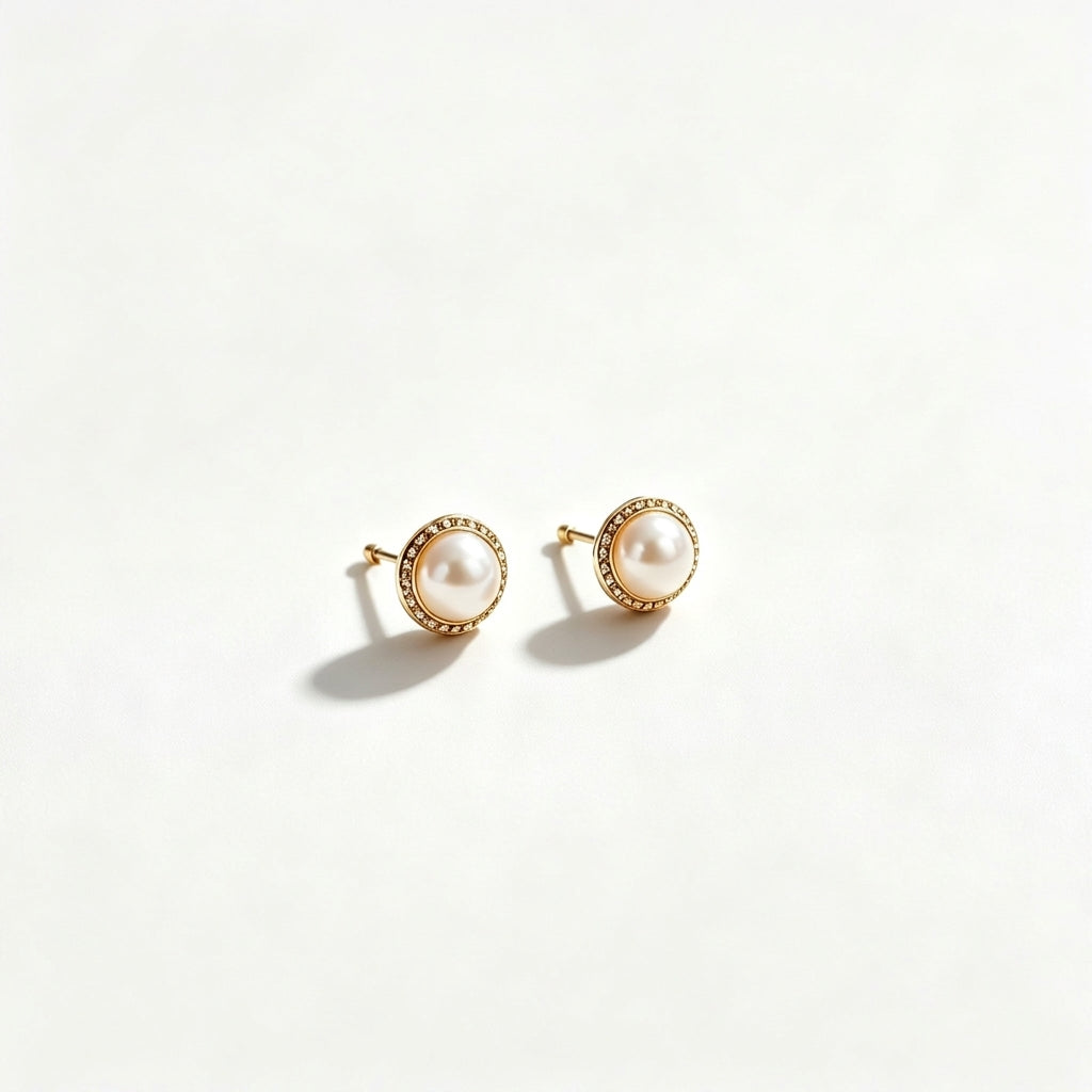 VfwFgd™  Pearl Stud Earrings