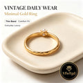 VfwFgd™  Minimal Gold Ring